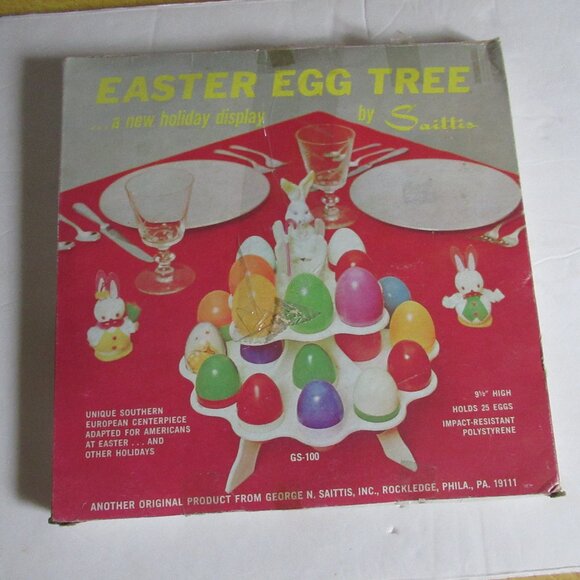 Vintage Easter Egg Holiday Tree by Saittis - Picture 1 of 7